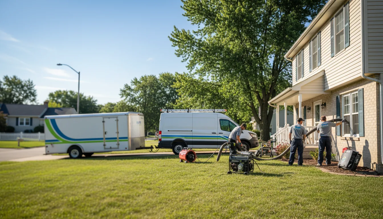 Flooded Basement Restoration And Cleanup With Repair in Pittsburg, MO near me